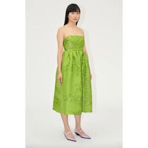 STINE GOYA Green Midi Dress